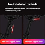 Fanale posteriore colorato per bicicletta, luce notturna di segnalazione per mountain bike e bici da strada., SMILING SHARK CW-D386A Basic Version, SMILING SHARK CW-D386B Smart Version