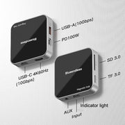 Magnetic Type-C Dock HUB 4K 60Hz HD USB3.2 Splitter Phone Tablet Adapter, Blueendless MC810 8 Ports, Blueendless MC710 7 Ports