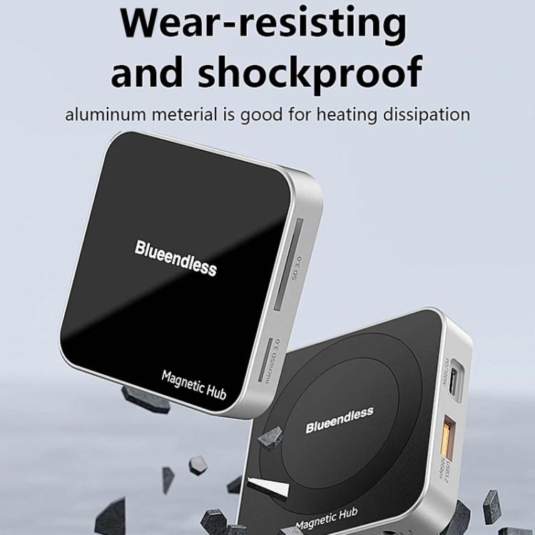 Hub Dock Magnetico Type-C 8 Porte 4K 60Hz USB3.2