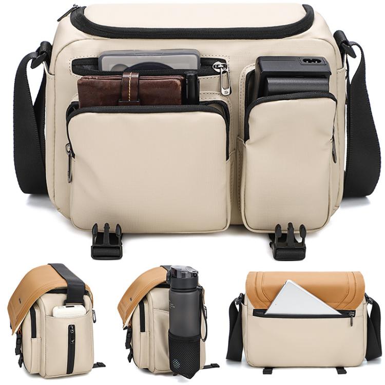 Borsa a tracolla QISEMIAN per fotocamera, resistente all'acqua, con attacco per treppiede., XK0040 Orange, XK0040 Green