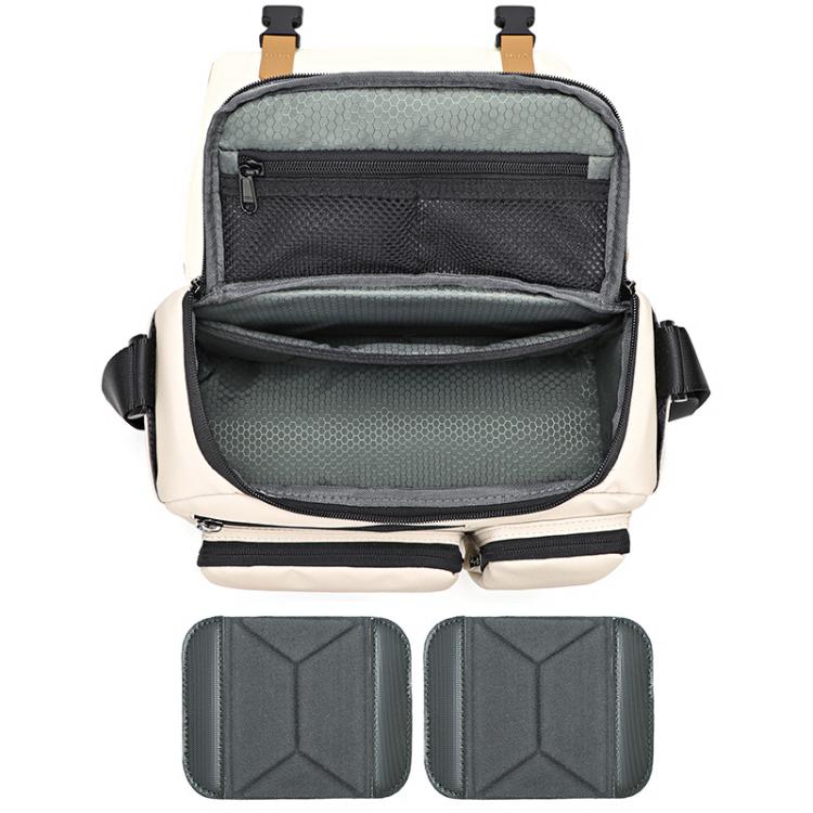Borsa a tracolla QISEMIAN per fotocamera, resistente all'acqua, con attacco per treppiede., XK0040 Orange, XK0040 Green