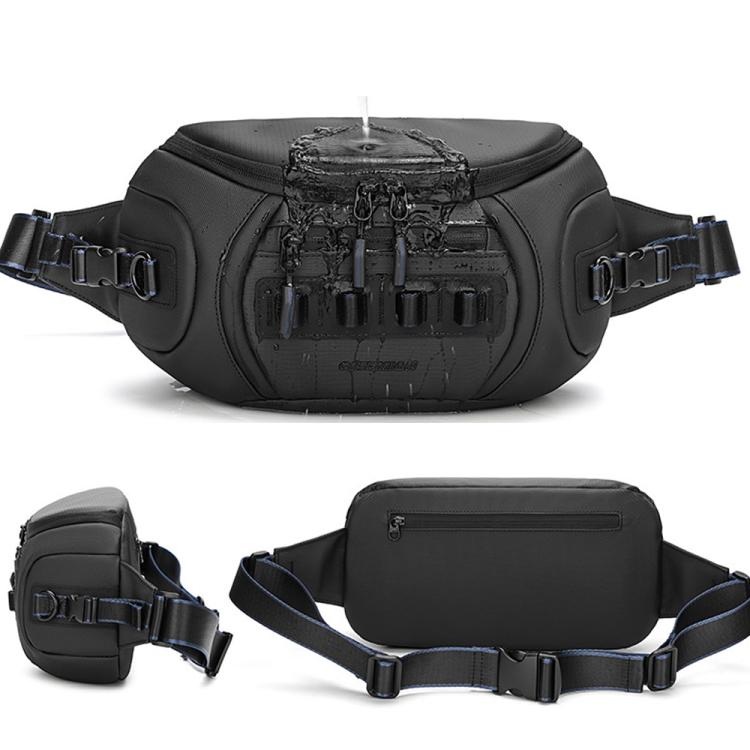Borsa a tracolla/petto QISEMIAN per fotocamera da uomo con divisori rimovibili, ideale per la città e il pendolarismo.