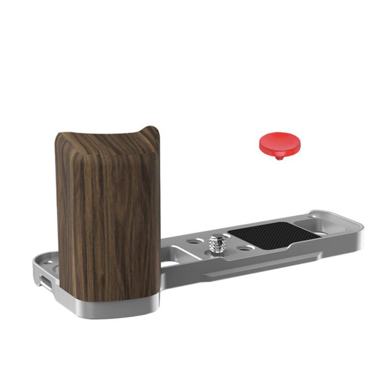 Impugnatura a L con slitta a caldo e supporto per il pollice per fotocamera Fujifilm X100VI Flymile, For Fujifilm X100VI Silver Walnut, For Fujifilm X100VI Black Ebony