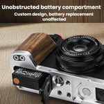 Impugnatura a L con slitta a caldo e supporto per il pollice per fotocamera Fujifilm X100VI Flymile, For Fujifilm X100VI Silver Walnut, For Fujifilm X100VI Black Ebony