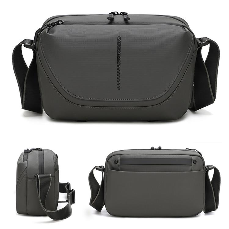Borsa a tracolla da uomo QISEMIAN All-in-One per fotografia, con inserto rimovibile per fotocamera e supporto per treppiede.