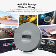 Blueendless SD03PA Aluminum Alloy SSD Enclosure M.2 NVMe / SATA Dual-Protocol Drive Bay, SD03PA