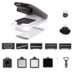 Tritatutto multifunzione per verdure, affettatrice a mandolina, design migliorato con blocco di sicurezza e protezione per le dita., 15 In 1 Gray Green, 15 In 1 Black Cover, 15 In 1 White Cover, 15 In 1 White Green, 18 In 1 White Cover                 ...