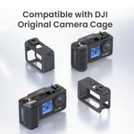 Impugnatura aMaginsn per fotografia di strada per DJI Action 5 Pro/Action 4/Action 3, compatibile con la gabbia originale della fotocamera., Plastic Version, Metal Black, Metal Gray