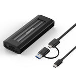 Blueendless 10Gbps M.2 SSD Enclosure External Type-C 3.2 Portable Hard Drive Case, NVMe Protocol With USB Cable Black Gray, NVMe Protocol With USB/Type-C 2 In 1 Cable Black Gray, NVMe Protocol With USB Cable Silver Orange                               ...