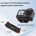 Adattatore di espansione magnetico a sgancio rapido Flymile per DJI Osmo Action 3 / 4 / 5 Pro, For DJI Osmo Action 3 / 4 / 5 Pro