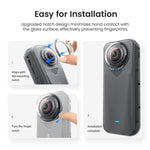 Protezioni per obiettivo standard AMaginsn per Insta360 X4 Air, accessorio di ricambio in vetro protettivo a scatto.