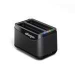 Base di ricarica rapida a doppia batteria per Insta360 X4 Air AMagisn, per 2 batterie contemporaneamente, con indicatore LED.