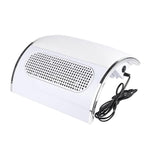 BLUEQUE BQ-858-5 Aspiratore per polvere di unghie da tavolo con poggiapolsi, filtro a rete e tripla ventola, US Plug, EU Plug