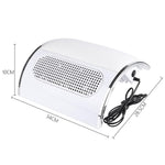 BLUEQUE BQ-858-5 Aspiratore per polvere di unghie da tavolo con poggiapolsi, filtro a rete e tripla ventola, US Plug, EU Plug