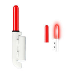 20 pezzi Punta per canna da pesca elettronica notturna con fondo inclinato, leggera e impermeabile, Round-headed Green Light, Round-headed Red Light, Bite-activated Flashing Light