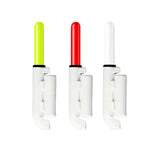 20 pezzi Punta per canna da pesca elettronica notturna con fondo inclinato, leggera e impermeabile, Round-headed Green Light, Round-headed Red Light, Bite-activated Flashing Light