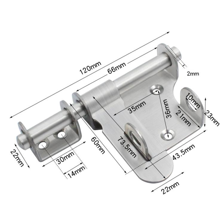 Serratura antifurto per porta in acciaio inox a montaggio superficiale, 4-inch Brushed Steel, 6-inch Brushed Steel, 6-inch Glossy Black, 4-inch With Lock Brushed Steel, 6-inch With Lock Brushed Steel, 4-inch With Lock Antique Copper                    ...