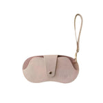 Custodia per occhiali da appendere in pelle PU, astuccio portatile da viaggio per occhiali da vista e da sole.