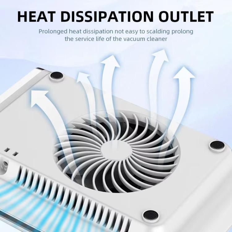 BLUEQUE Aspiratore per polvere di unghie ricaricabile ad alta potenza da 80 W, silenzioso, US Plug, EU Plug