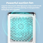 BLUEQUE Aspiratore per polvere di unghie ricaricabile ad alta potenza da 80 W, silenzioso, US Plug, EU Plug
