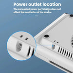 BLUEQUE Aspiratore per polvere di unghie ricaricabile ad alta potenza da 80 W, silenzioso, US Plug, EU Plug