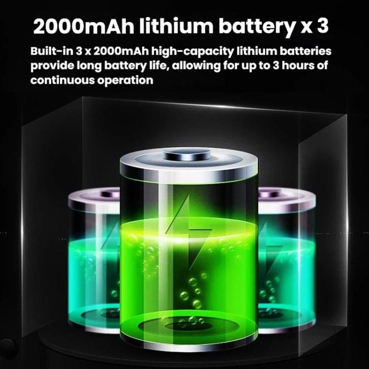 BLUEQUE Aspiratore per polvere di unghie ricaricabile ad alta potenza da 80 W, silenzioso, US Plug, EU Plug