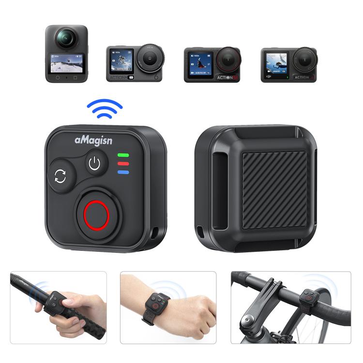 Telecomando Bluetooth aMaginsn per scatto remoto per DJI Osmo Action 6/Action 5 Pro/Action 4/Osmo 360, AA28