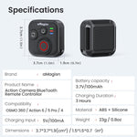 Telecomando Bluetooth aMaginsn per scatto remoto per DJI Osmo Action 6/Action 5 Pro/Action 4/Osmo 360, AA28