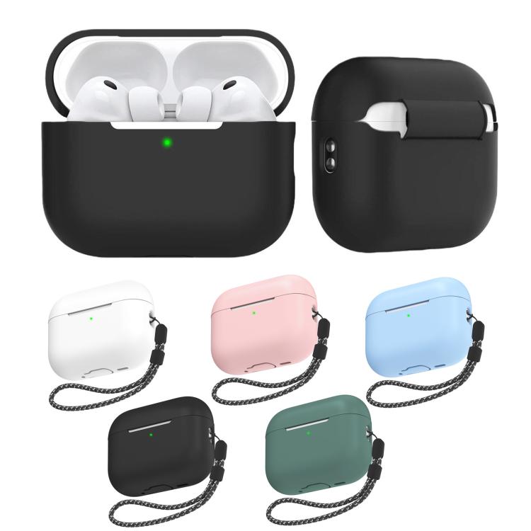 Custodia per auricolari AhaStyle PT197 in silicone a copertura totale con cordino, For AirPods Pro 3