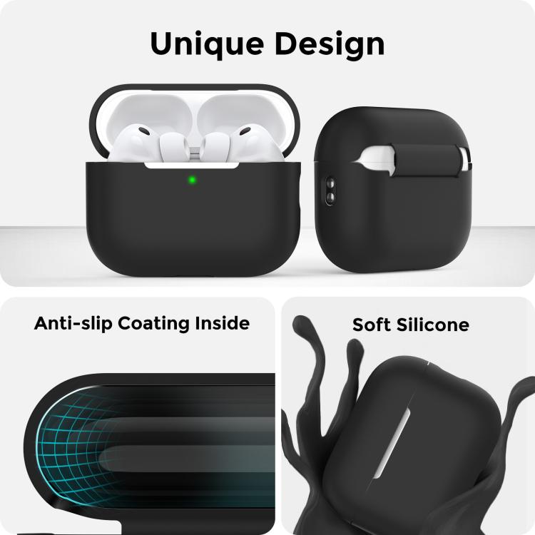Custodia per auricolari AhaStyle PT197 in silicone a copertura totale con cordino, For AirPods Pro 3