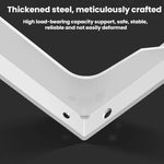 2 staffe di supporto triangolari a parete rinforzate e resistenti, 12 inch Black, 16 inch Black, 18 inch Black, 12 inch White, 16 inch White, 18 inch White