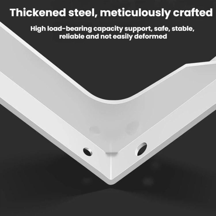 2 staffe di supporto triangolari a parete rinforzate e resistenti, 12 inch Black, 16 inch Black, 18 inch Black, 12 inch White, 16 inch White, 18 inch White