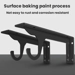 2 staffe di supporto triangolari a parete rinforzate e resistenti, 12 inch Black, 16 inch Black, 18 inch Black, 12 inch White, 16 inch White, 18 inch White