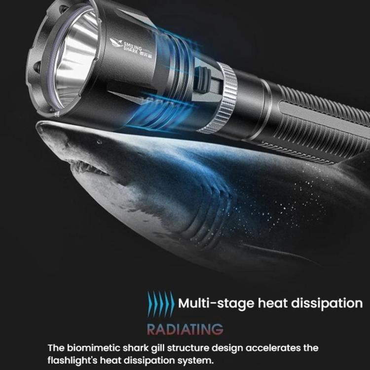 Torcia subacquea ad alta intensità con controllo magnetico anfibio., SMILING SHARK SD-Q20A, SMILING SHARK SD-Q20B