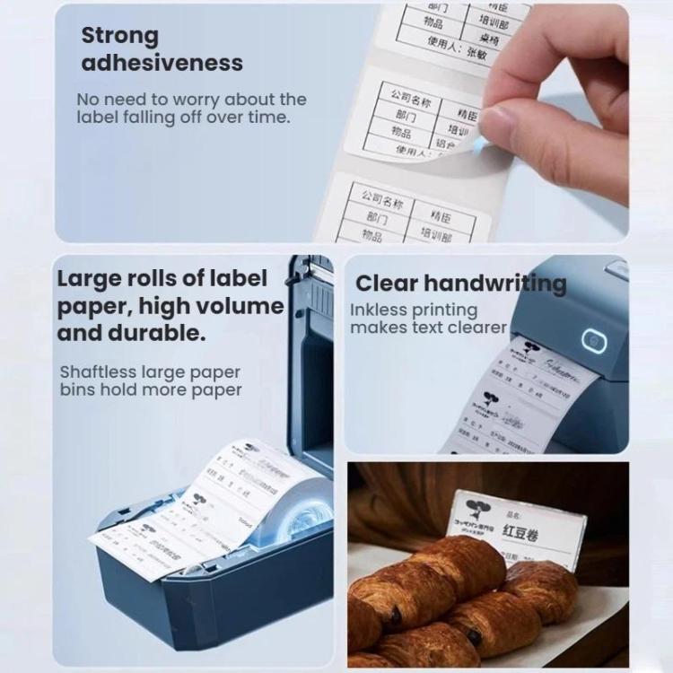 Per carta per etichette termiche NIIMBOT K3/K3W, T50x30mm-900pcs, T25x15mm/3L-4800pcs, T30x15mm/2L-3320pcs, T40x30mm-900pcs, T40x60mm/2L-1000pcs, T60x40mm-690pcs