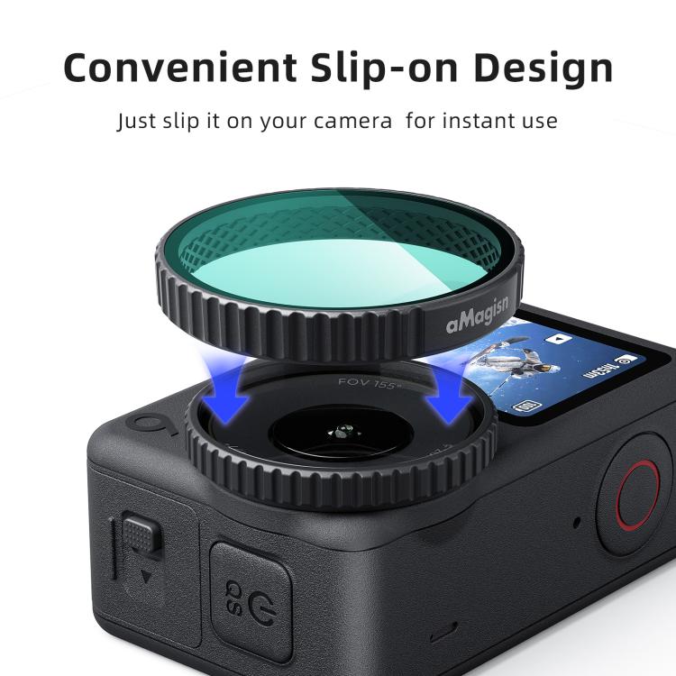Filtro rapido e copriobiettivo per DJI Osmo Action 6