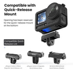 Custodia in silicone aMagins per DJI Osmo Action 6 con copriobiettivo e protezione antigraffio.