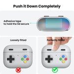 Custodia per auricolari AhaStyle DD13 in silicone, rimovibile, con rivestimento a goccia e design personalizzato a cartone animato., For AirPods Pro 3