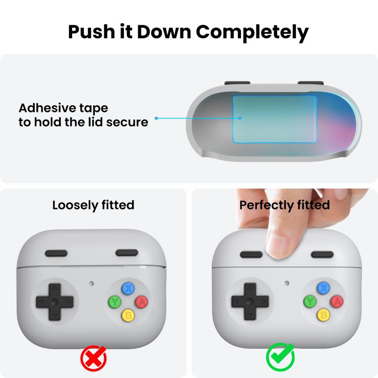 Custodia per auricolari AhaStyle DD13 in silicone, rimovibile, con rivestimento a goccia e design personalizzato a cartone animato., For AirPods Pro 3