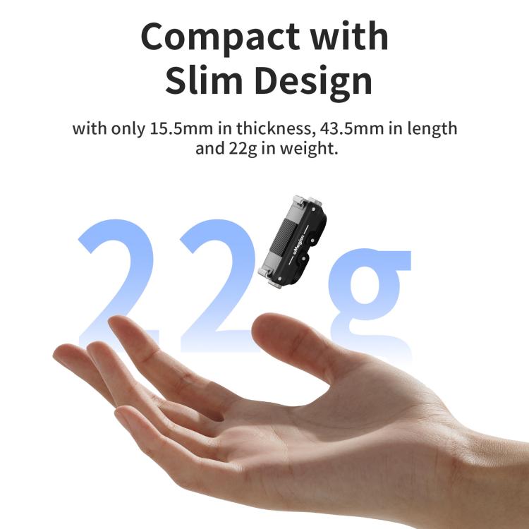 Kit di sgancio rapido magnetico in metallo aMagisn per GoPro HERO12 Black /11 Black /11 Black mini /10 Black /9 Black /8 Black / Max