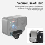 Kit di sgancio rapido magnetico in metallo aMagisn per GoPro HERO12 Black /11 Black /11 Black mini /10 Black /9 Black /8 Black / Max