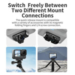Kit di sgancio rapido magnetico in metallo aMagisn per GoPro HERO12 Black /11 Black /11 Black mini /10 Black /9 Black /8 Black / Max