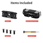 Kit di sgancio rapido magnetico in metallo aMagisn per GoPro HERO12 Black /11 Black /11 Black mini /10 Black /9 Black /8 Black / Max