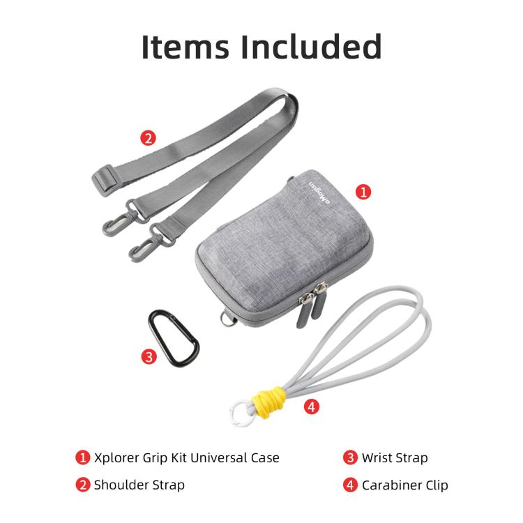 Borsa universale aMaginsn per action camera, kit di impugnatura per fotografia di strada con tracolla