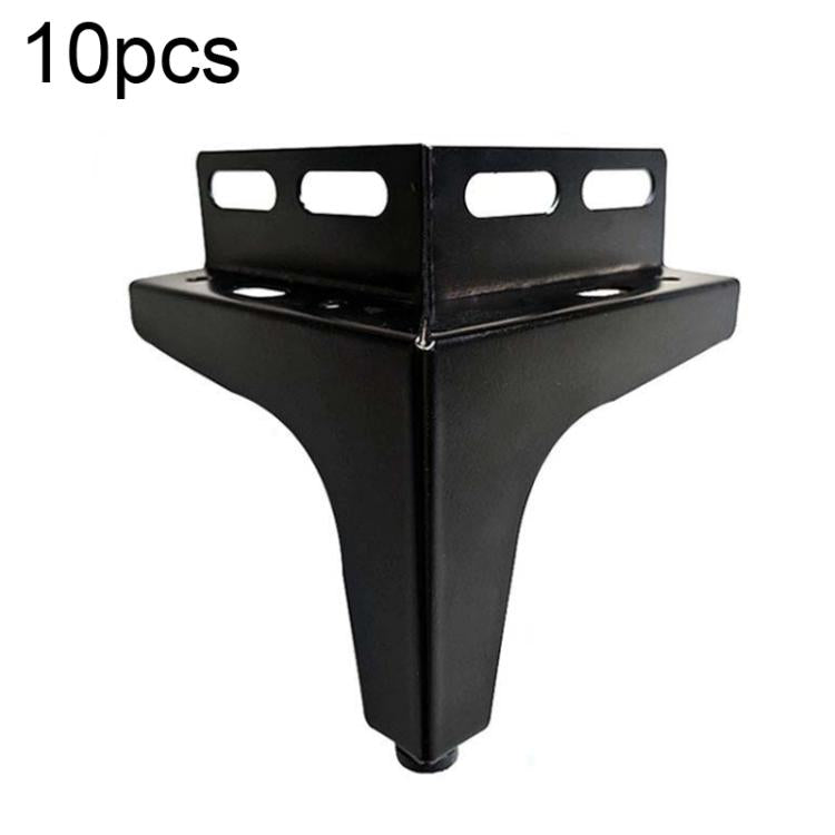 10 gambe di supporto per mobili con viti autofilettanti e staffe angolari a tre punte, 10cm, 13cm