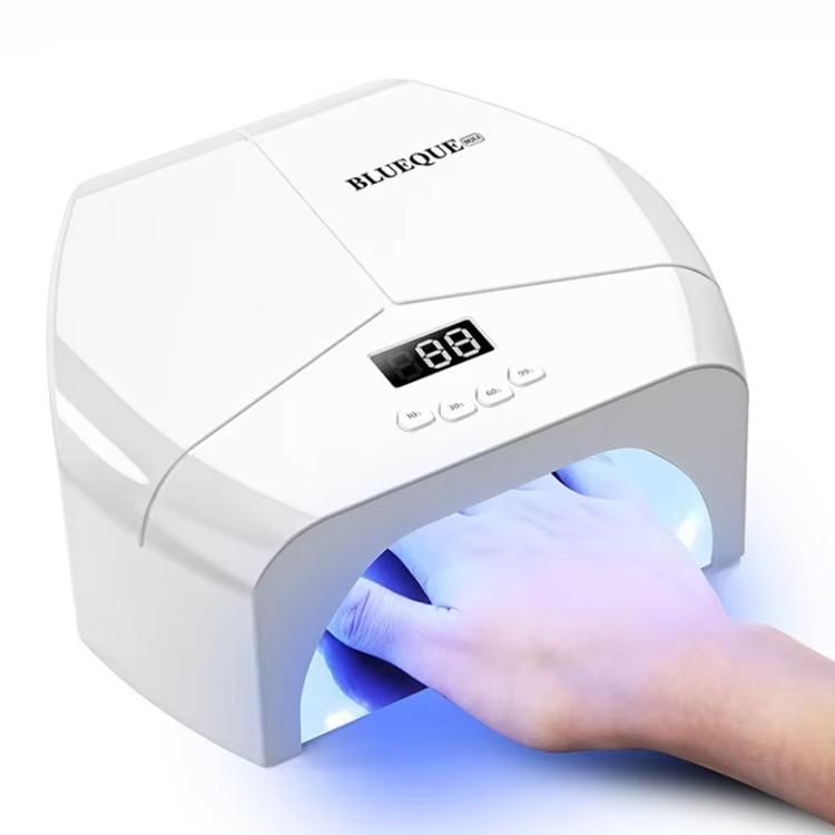BLUEQUE L8 Lampada per unghie a doppio LED ad alta potenza per polimerizzazione di smalto e gel, dispositivo per fototerapia, 57 Beads US Plug, 57 Beads EU Plug, 72 Beads US Plug, 72 Beads EU Plug