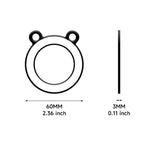 Cordino magnetico retrattile regolabile anti-smarrimento per telefono a forma di orsetto.