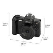Videocamera digitale HD retrò, fotocamera micro DSLR portatile, DC101 + Microphone, DC101 + Fill Light, DC101 + Microphone + Fill Light