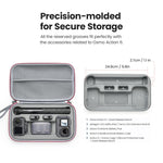 Custodia rigida media aMagins per DJI Osmo Action 6 con inserto in schiuma rimovibile., For DJI Osmo Action 6