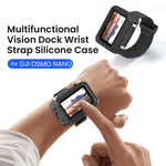 Custodia in silicone aMagins per DJI Osmo Nano Vision Dock con cinturino da polso multifunzionale.
